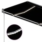 vidaXL Toldo manual retráctil con LED antracita 300x250 cm vidaXL Toldo manual retráctil con LED antracita 300x250 cm