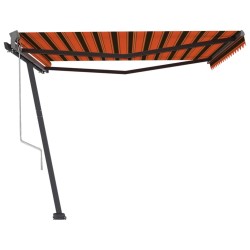 vidaXL Toldo de pie automático naranja y marrón 400x300 cm