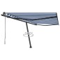 vidaXL Toldo de pie automático azul y blanco 400x300 cm vidaXL Toldo de pie automático azul y blanco 400x300 cm