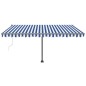 vidaXL Toldo de pie automático azul y blanco 400x300 cm vidaXL Toldo de pie automático azul y blanco 400x300 cm