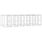 vidaXL Perrera de exterior de acero galvanizado 14,52 m² vidaXL Perrera de exterior de acero galvanizado 14,52 m²