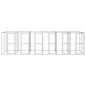 vidaXL Perrera de exterior de acero galvanizado 14,52 m² vidaXL Perrera de exterior de acero galvanizado 14,52 m²