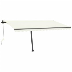 vidaXL Toldo de pie automático crema 450x300 cm