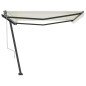 vidaXL Toldo de pie automático crema 450x300 cm vidaXL Toldo de pie automático crema 450x300 cm