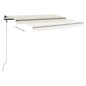 vidaXL Toldo de pie automático crema 450x300 cm vidaXL Toldo de pie automático crema 450x300 cm