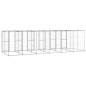 vidaXL Perrera de exterior de acero galvanizado 14,52 m² vidaXL Perrera de exterior de acero galvanizado 14,52 m²