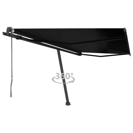 vidaXL Toldo de pie automático gris antracita 450x350 cm