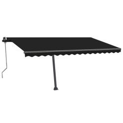 vidaXL Toldo de pie automático gris antracita 450x350 cm