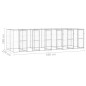 vidaXL Perrera de exterior de acero galvanizado 14,52 m² vidaXL Perrera de exterior de acero galvanizado 14,52 m²