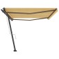 vidaXL Toldo de pie automático amarillo y blanco 500x350 cm vidaXL Toldo de pie automático amarillo y blanco 500x350 cm