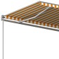 vidaXL Toldo de pie automático amarillo y blanco 500x350 cm vidaXL Toldo de pie automático amarillo y blanco 500x350 cm