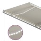 vidaXL Toldo automático LED sensor de viento crema 3,5x2,5 m vidaXL Toldo automático LED sensor de viento crema 3,5x2,5 m