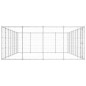 vidaXL Perrera de exterior de acero galvanizado 33,88 m²