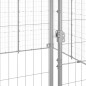 vidaXL Perrera de exterior de acero galvanizado 33,88 m²