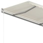 vidaXL Toldo manual retráctil con postes crema 4x3,5 m vidaXL Toldo manual retráctil con postes crema 4x3,5 m