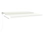 vidaXL Toldo retráctil manual con postes crema 5x3,5 m vidaXL Toldo retráctil manual con postes crema 5x3,5 m