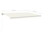 vidaXL Toldo retráctil manual con postes crema 5x3,5 m vidaXL Toldo retráctil manual con postes crema 5x3,5 m