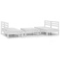 vidaXL Juego de muebles de jardín 5 piezas madera maciza pino blanco
