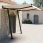 vidaXL Toldo automático retráctil con postes color crema 3,5x2,5 m vidaXL Toldo automático retráctil con postes color crema 3,5x2,5 m