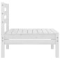 vidaXL Juego de muebles de jardín 5 piezas madera maciza pino blanco