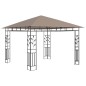 vidaXL Cenador mosquitera y tira de luz LED taupé 3x3x2,73m 180 g/m² vidaXL Cenador mosquitera y tira de luz LED taupé 3x3x2,73m 180 g/m²