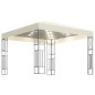 vidaXL Cenador con tira de luces LED 3x3 m tela color crema vidaXL Cenador con tira de luces LED 3x3 m tela color crema