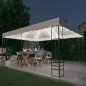 vidaXL Cenador con tira de luces LED blanco 4x3x2,7 m vidaXL Cenador con tira de luces LED blanco 4x3x2,7 m