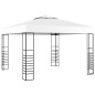 vidaXL Carpa cenador de jardín con tira de luces LED 3x3 m blanco vidaXL Carpa cenador de jardín con tira de luces LED 3x3 m blanco