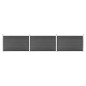 vidaXL Set de paneles de valla WPC negro 526x105 cm vidaXL Set de paneles de valla WPC negro 526x105 cm