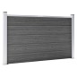 vidaXL Set de paneles de valla WPC negro 526x105 cm vidaXL Set de paneles de valla WPC negro 526x105 cm
