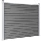 vidaXL Set de panel de valla WPC gris 353x146 cm vidaXL Set de panel de valla WPC gris 353x146 cm