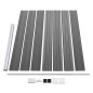vidaXL Set de panel de valla WPC gris 353x146 cm vidaXL Set de panel de valla WPC gris 353x146 cm