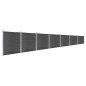 vidaXL Juego de paneles de valla WPC negro 1218x186 cm vidaXL Juego de paneles de valla WPC negro 1218x186 cm