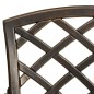 vidaXL Mesa y sillas de bistró 3 piezas aluminio fundido color bronce vidaXL Mesa y sillas de bistró 3 piezas aluminio fundido color bronce