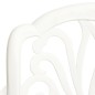 vidaXL Mesa y sillas de bistró 3 piezas aluminio fundido blanco vidaXL Mesa y sillas de bistró 3 piezas aluminio fundido blanco