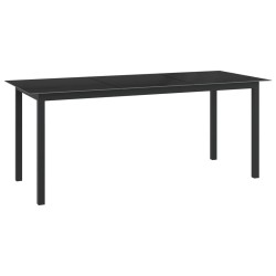 vidaXL Juego de comedor para jardín 9 piezas aluminio gris antracita