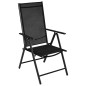 vidaXL Set de comedor para jardín 5 piezas aluminio y textilene negro vidaXL Set de comedor para jardín 5 piezas aluminio y textilene negro