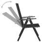 vidaXL Juego de comedor de jardín 5 piezas aluminio negro vidaXL Juego de comedor de jardín 5 piezas aluminio negro
