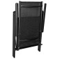 vidaXL Juego de comedor de jardín 5 piezas aluminio negro vidaXL Juego de comedor de jardín 5 piezas aluminio negro