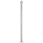 vidaXL Ducha de jardín con base gris 220 cm acero inoxidable vidaXL Ducha de jardín con base gris 220 cm acero inoxidable
