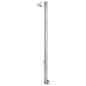 vidaXL Ducha de jardín con base gris 220 cm acero inoxidable vidaXL Ducha de jardín con base gris 220 cm acero inoxidable