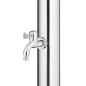 vidaXL Ducha de jardín con base gris 220 cm acero inoxidable vidaXL Ducha de jardín con base gris 220 cm acero inoxidable