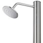 vidaXL Ducha de jardín con base gris 220 cm acero inoxidable vidaXL Ducha de jardín con base gris 220 cm acero inoxidable