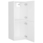 vidaXL Conjunto de muebles de baño aglomerado blanco 