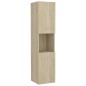 vidaXL Juego de muebles de baño madera de ingeniería roble Sonoma vidaXL Juego de muebles de baño madera de ingeniería roble Sonoma