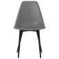 vidaXL Sillas de comedor 6 unidades gris PP vidaXL Sillas de comedor 6 unidades gris PP