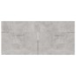 vidaXL Juego de muebles de baño madera de ingeniería gris hormigón