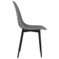 vidaXL Sillas de comedor 6 unidades gris PP vidaXL Sillas de comedor 6 unidades gris PP
