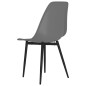 vidaXL Sillas de comedor 6 unidades gris PP vidaXL Sillas de comedor 6 unidades gris PP