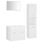 vidaXL Juego de muebles de baño madera de ingeniería blanco vidaXL Juego de muebles de baño madera de ingeniería blanco